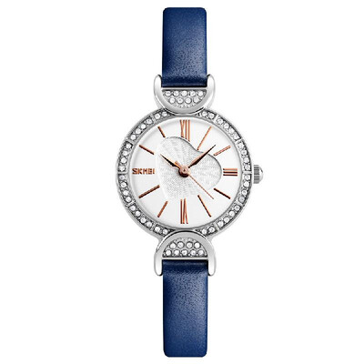 

SKMEI 3ATM Water-resistant Dress Watch Women Quartz Watches Genuine Leather Wristwatch Female Relogio Feminino