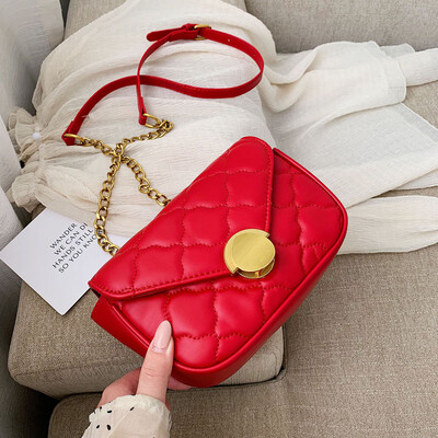

Bag ladies high quality new year Korean fashion rhombic chain small square bag wild shoulder Messenger bag