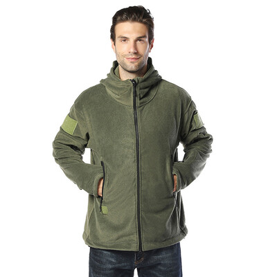 

Toponeto Mens Autumn New Fashion Casual Solid Color Outdoor Cold Warm Hooded Coat