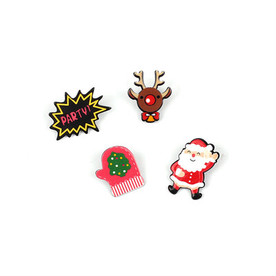 

Brooch Christmas Brooches Claus&Santa Claus Elk Dress Creative Women Santa for Rhinestone Brooch