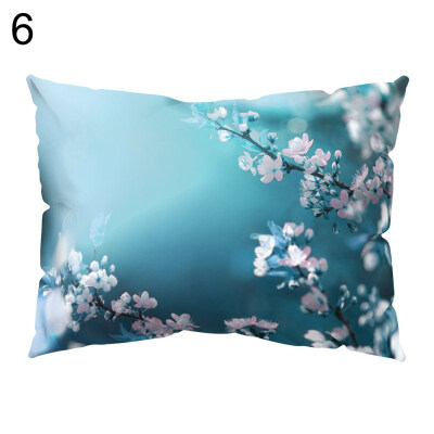 

Fresh Flower Plant Pillow Case Cushion Cover Sofa Bed Car Cafe Office Decoration