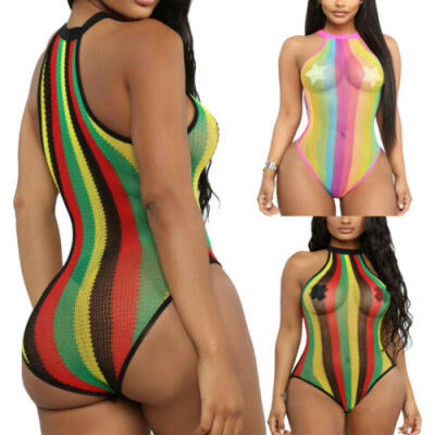 

US Womens One Piece Swimsuit Push-up Padded Bikini Ladies Swimwear Bathing Suit