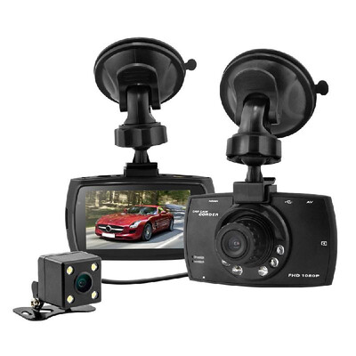 

27inch 1080P FHD H264 Night Vision Car DVR Video Recorder Dash Camcorder Dual Camera
