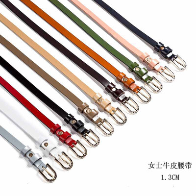 

Belt womens fine decoration Korean version of the wild dress small belt retro leather casual exquisite wild woman