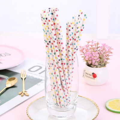 

Toponeto 25pcs Disposable Drinking Straws Home Bar Party Cocktail Drink Straw