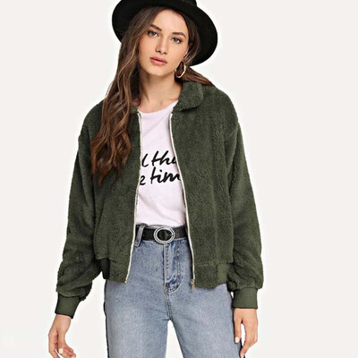 

Toponeto Women Lapel weatshirt Zipper Sweatshir Winter Warm Jacket Coat Outwear