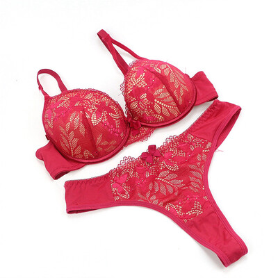 

〖Follure〗Fashionable Sexy Young Womens Bra Suit with Lace Embroidery Adjustment