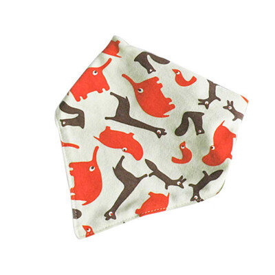 

Baby Bibs Triangle Bandana Bibs Cotton Cartoon Animal Print Baby Accessories Bib Burp Cloth