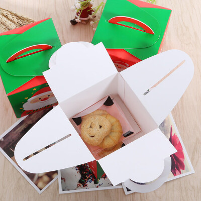 

Siaonvr 5 PCS Santa Claus Box Portable Candy Box West Point Box Safe Fruit Box