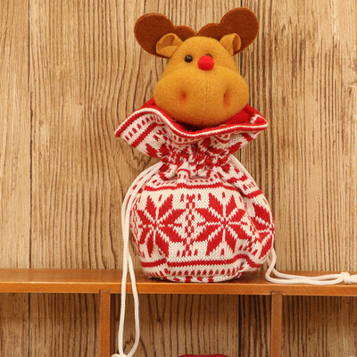 

Tailored Santa Claus Snowman Elk Christmas Candy Packaging Apple Box Decoration