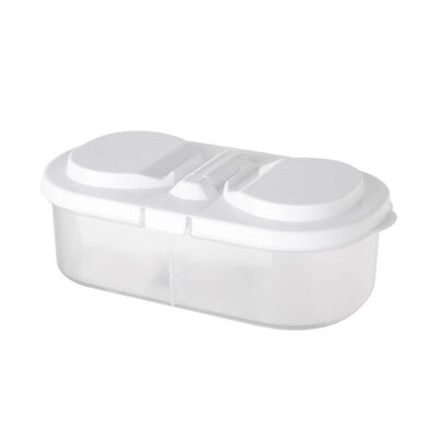 

Dual-slot Kitchen Food Storage Box Crisper Refrigerator Preservation Container