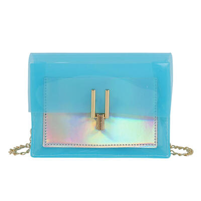 

Women Shoulder Bag Laser Transparent PVC Crossbody Summer Messenger Bags