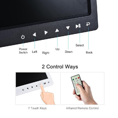 

Andoer 13" LED Digital Photo Frame Screen Desktop Album Display Image 1080P MP4 Video MP3 Audio TXT eBook Clock Calendar 1280 8