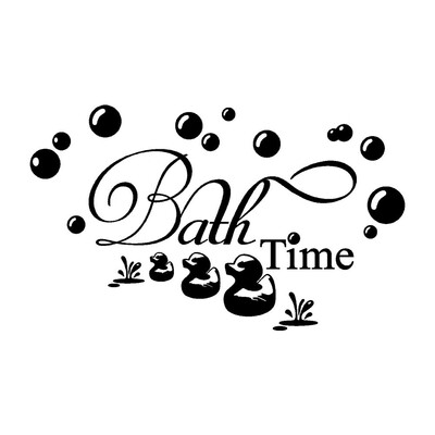 

Toponeto Bath Time Home Decor Wall Sticker Decal Bedroom Vinyl Art Mural