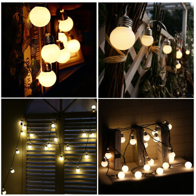 

〖Follure〗4M 10LED Solar Powered String Light Bulb String Lamp Beads Wedding Fairy Decor