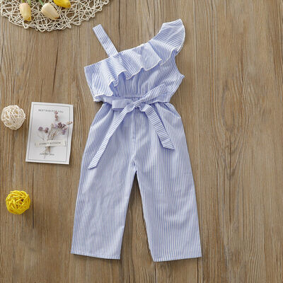 

Infant Baby Kids Girls Striped Romper Jumpsuit Clothes Outfits Set Playsuit