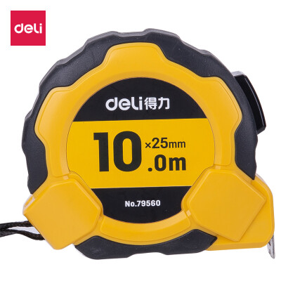 

Deli deli 10m plastic shell self-locking steel tape measure office decoration choice 79560