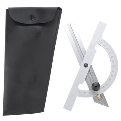 

Greensen 100x150mm Carbon Steel Adjustable Protractor Angle Ruler Tool Measuring & Gauging Tool