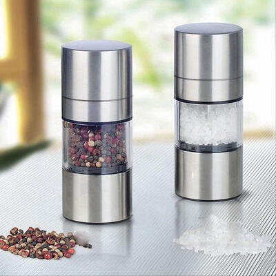 

Stainless Steel Salt And Pepper Grinder Set Mill Metal