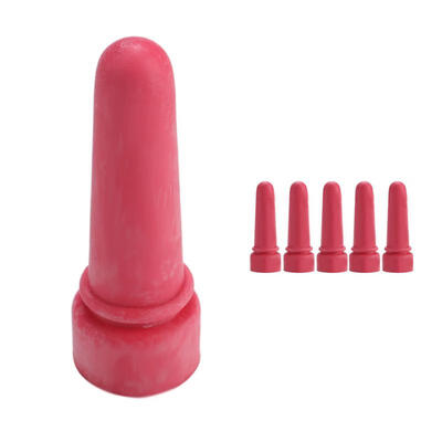 

Greensen 5pcs Animal Feeding Supplies Little Cow Calf Milk Nipple 69cm Length Rubber Milk Drink Nipples