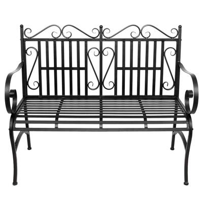 

2 Seater Foldable Outdoor Patio Garden Bench Porch Chair Seat wSteel Frame