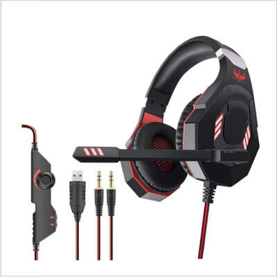 

OVLENG GT92 Wired Gaming Headset Over Ear 35mm Stereo Headphones Noise Isolation With Mic LED For Laptop PC