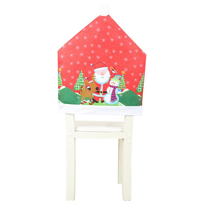 

Siaonvr Christmas Non-woven Chair Set Cartoon Old Man Snowman Party Stool Set Decoration
