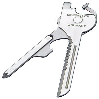 

Swiss Tech Polished SS 6 in 1 Utility Key Multitool for Keychain for Auto