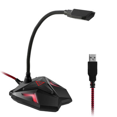 

G55 Gaming Microphone Stand Omnidirectional Adjustable USB Wired Studio Mic