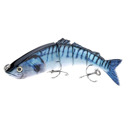 

85" Life Like Hard Bait Multi Jointed Segmented Section Fishing Lure with Treble Hooks