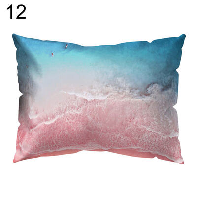 

Romantic Flower Stone Pattern Throw Pillow Case Cushion Cover Bedding Articles
