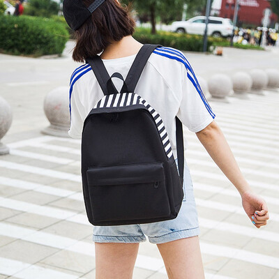 

Tailored Unisex Canvas Letter Backpack Outdoor Travel Backpack Student Bag Shoulder Bag