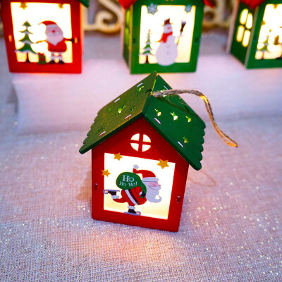 

〖Follure〗Christmas Ornaments LED Light Chalet Hotel Bar Christmas Tree Decoration