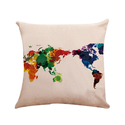 

Tailored Oil Painted Pillow Case Cotton Bend Linen Cushion Cover Sofa Decorative Square