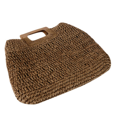 

Tailored New Hand Woven Bag Women Handbag Retro Fashion Beach Bag Female Summer Straw Bag