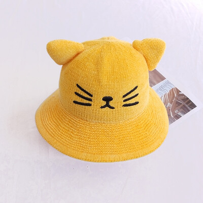 

Autumn&winter knitting wool childrens Fishermans hat girls basin hat 1 boys Baby Hat 6 months-2-year-old cat