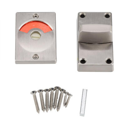 

Greensen Door Bolt Lock with Vacant Engaged Privacy Indicator & Screws Bathroom Restroom Toilet Hardware