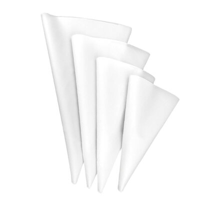 

4Pcs Reusable Silicone Icing Piping Cream Pastry Bag Nozzle DIY Cake Baking Tool