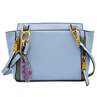 

Retro Fashion Women Handbag Pu Leather Double Zipper Designer Vintage Small Bag Over Shoulder High Quality Fringe Crossbody Bag