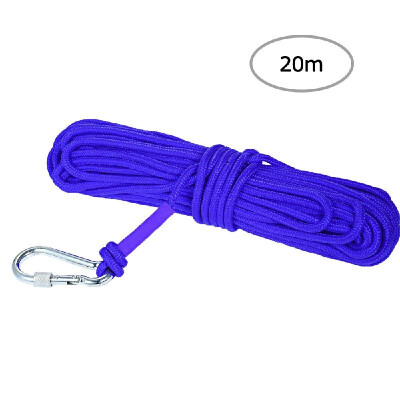 

Multi-function Nylon Rope & Carabiner Diameter 6mm Safe&Durable High Strength Safety Rope Outdoor Activities Tools