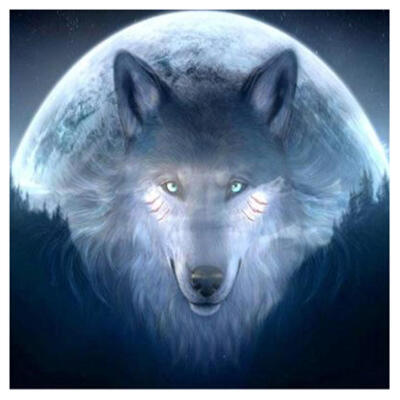 

5D DIY Full Drill Diamond Painting Fierce Wolf Cross Stitch Embroidery Kits