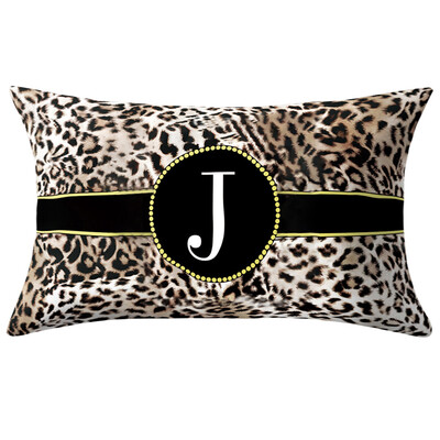 

Toponeto English Alphabet Pillow Print Cushion Flower Pillowcase Cover Room Decoration