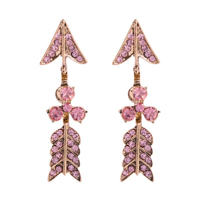 

Solememo Fashion Cute Rhinestone Love Arrow Earrings For Women Party Statement Earrings Gift Jewelry Accessories Hot Wholesale
