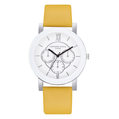 

High Quality Watches Women Simple Scale Dial Ladies Quartz Wristwatch Featured Clock Leather Strap Business Zegarki Damskie