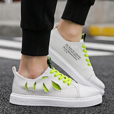 

Summer breathable mens shoes 2019 new casual mens shoes canvas shoes Korean version of the trend of shoes mens wild tide shoes