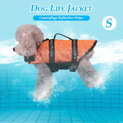 

Dog Life Vest Reflective Stripe Life Jacket Floating Coat for Big Size Dogs Swimming Safety