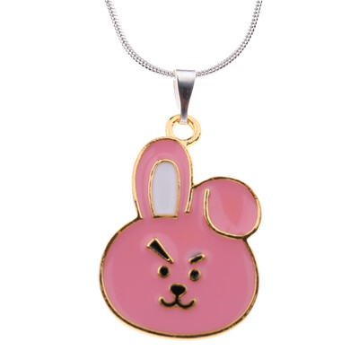 

BTS Members Cartoon Image Pendant Necklace Fashion Jewelry Alloy Chain Hot Gift for ARMY