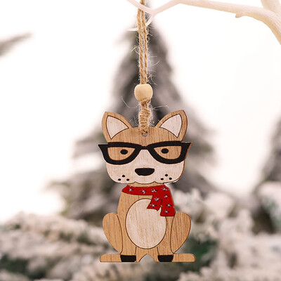

Aohua Cute Wooden Elk Christmas Tree Decorations Hanging Pendant Deer Craft Ornament Christmas Decorations For Home
