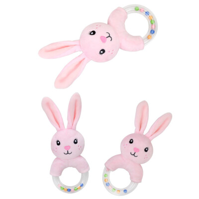 

Tailored Cute Baby Rattle Rabbit Plush Baby Cartoon Baby Toy Education Baby Rattle