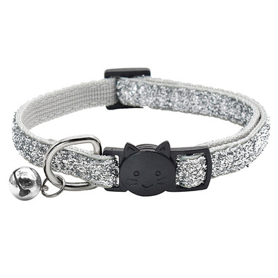 

Cat Collar With Bell Dog Collar For Cats Kittens Pet Collars Cat Leashes Puppy Solid Adjustable Collar For Cat Pet Lead Supplies